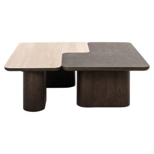 Coffee table Nando set of 2 (Brown)