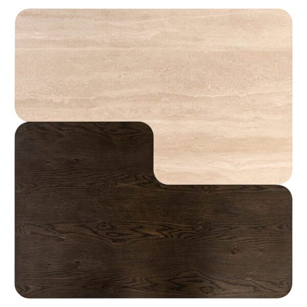 Coffee table Nando set of 2 (Brown)