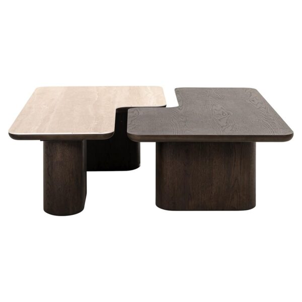 Coffee table Nando set of 2 (Brown)