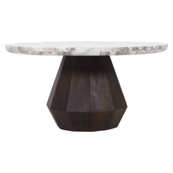 Coffee table Oberoy 80Ø (Brown)
