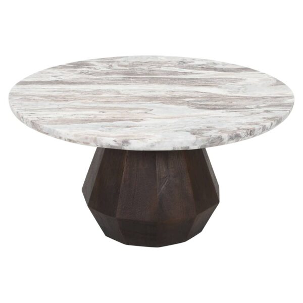 Coffee table Oberoy 80Ø (Brown)