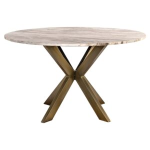 Dining table Bottega 140Ø (White)