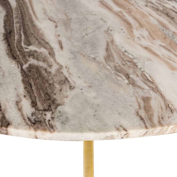 Dining table Bottega 140Ø (White)