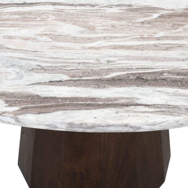 Dining table Oberoy 130Ø (Brown)