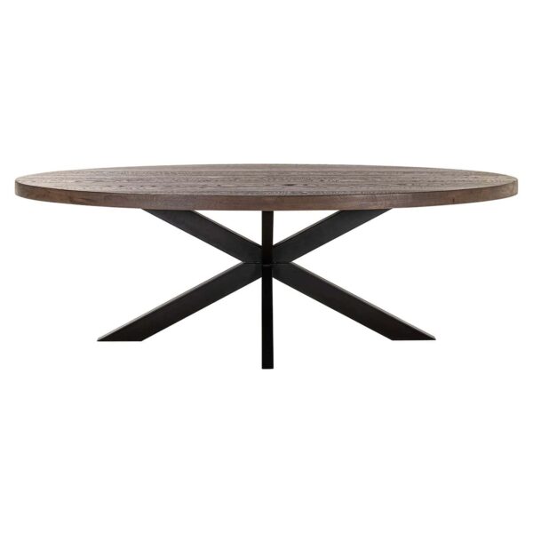 Dining table Watson brown 235 incl. spider leg black (Dark brown)