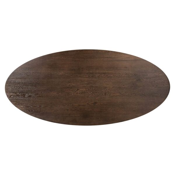 Dining table Watson brown 235 incl. spider leg black (Dark brown)