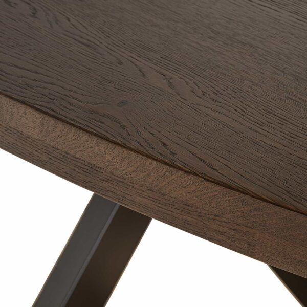 Dining table Watson brown 235 incl. spider leg black (Dark brown)