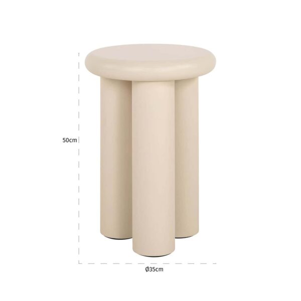 End table Elbaz 35Ø (Beige)