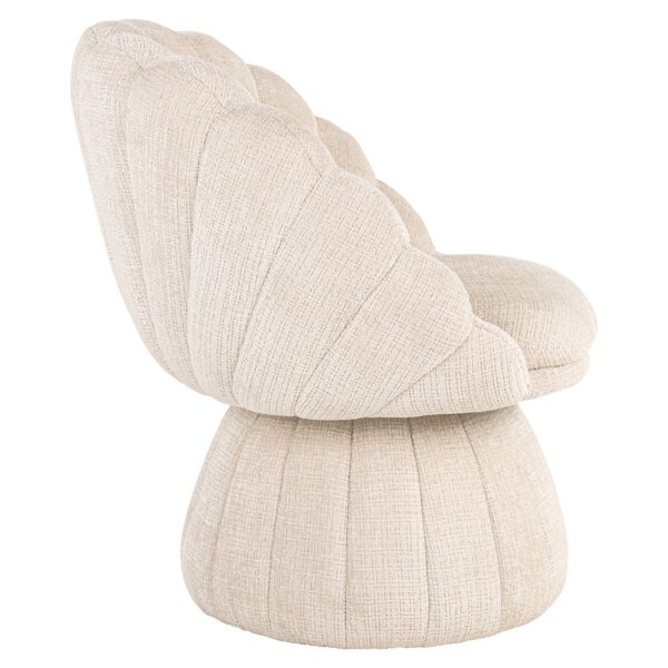 Lounge chair Blossom beige chenille (Niagara 902 beige Chenille)