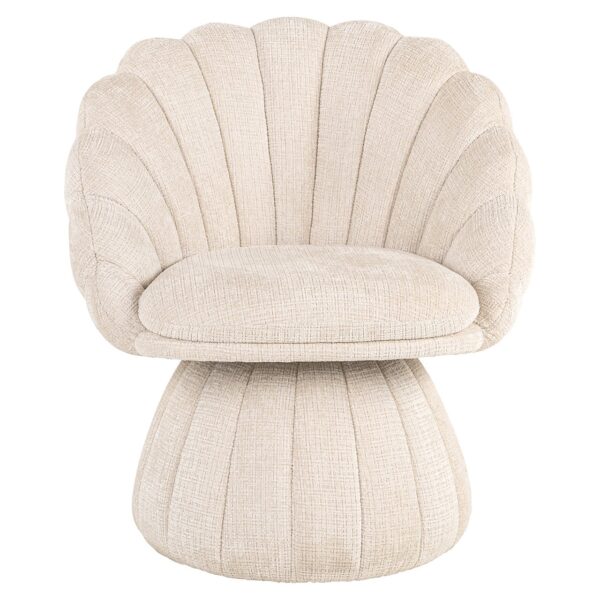Lounge chair Blossom beige chenille (Niagara 902 beige Chenille)