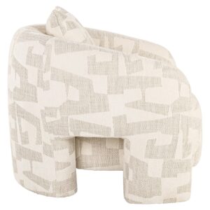Lounge chair Tuscany beige graffic (Beige graffic)