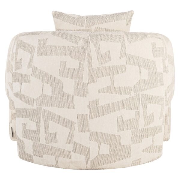 Lounge chair Tuscany beige graffic (Beige graffic)