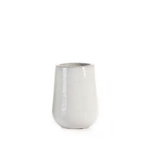 Macetero 38x38x45 Gres -- Blanco