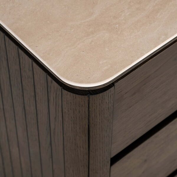 Nightstand Ritz 3-drawers (Brown)