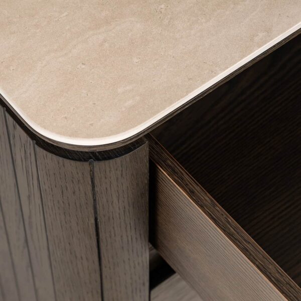 Nightstand Ritz 3-drawers (Brown)