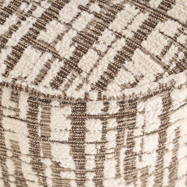 Pouffe Lexie 45Ø cream dalia (Dalia 11 Cream)