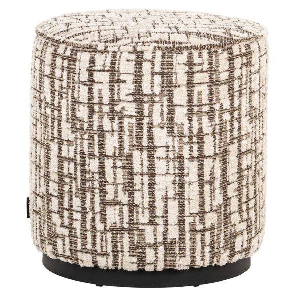 Pouffe Lexie 45Ø cream dalia (Dalia 11 Cream)