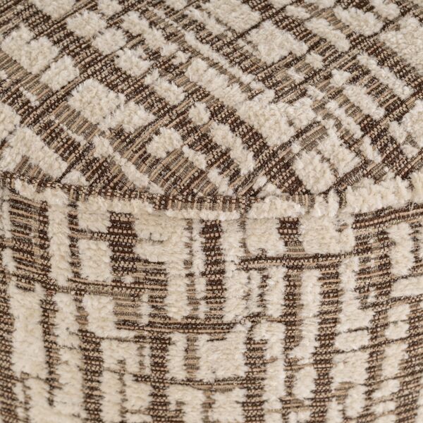Pouffe Lexie 70Ø cream dalia (Dalia 11 Cream)