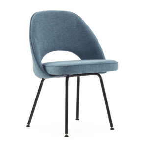 Silla 54x58x80 Metal/Tela/Poliéster -- Negro/Azul
