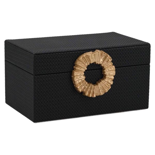 Storage box Amal small (Black/gold)