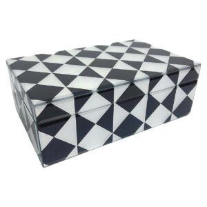 Storage box Silas big (Black/white)