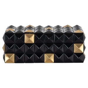 Storage box Velicia (Black/gold)