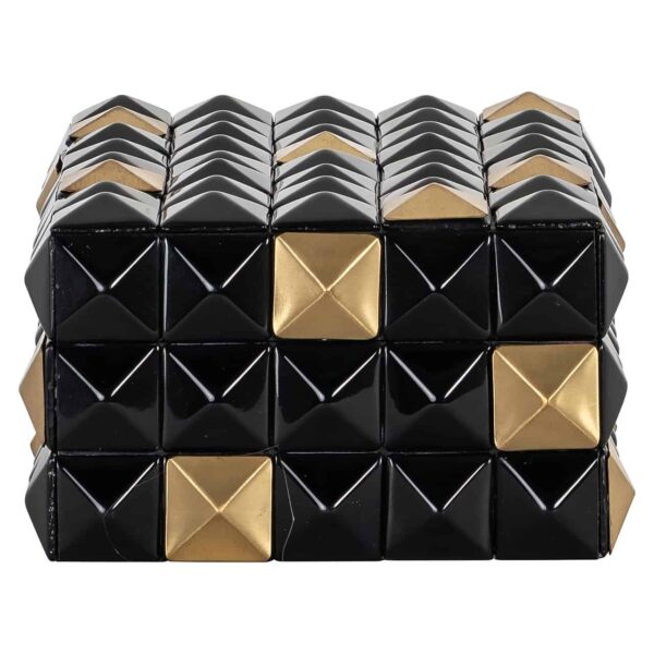 Storage box Velicia (Black/gold)