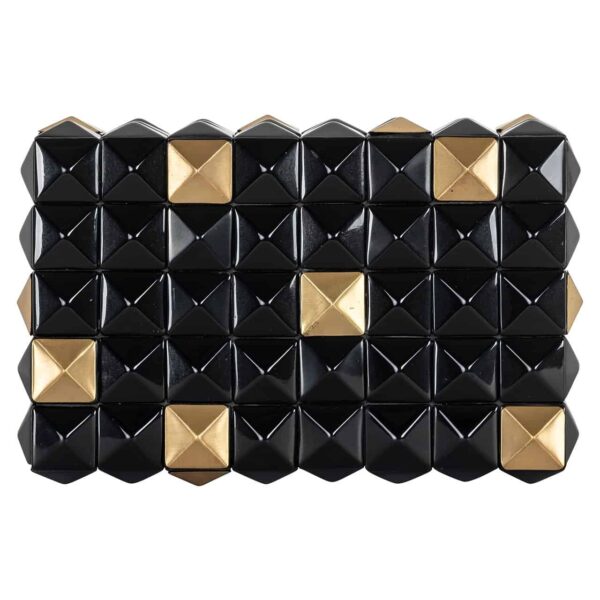 Storage box Velicia (Black/gold)