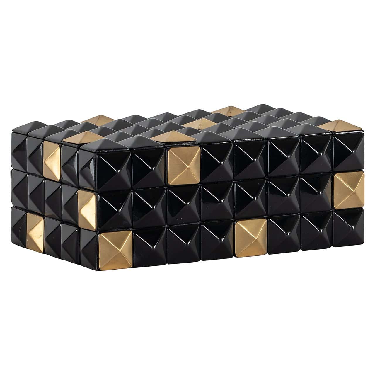 Storage box Velicia (Black/gold)