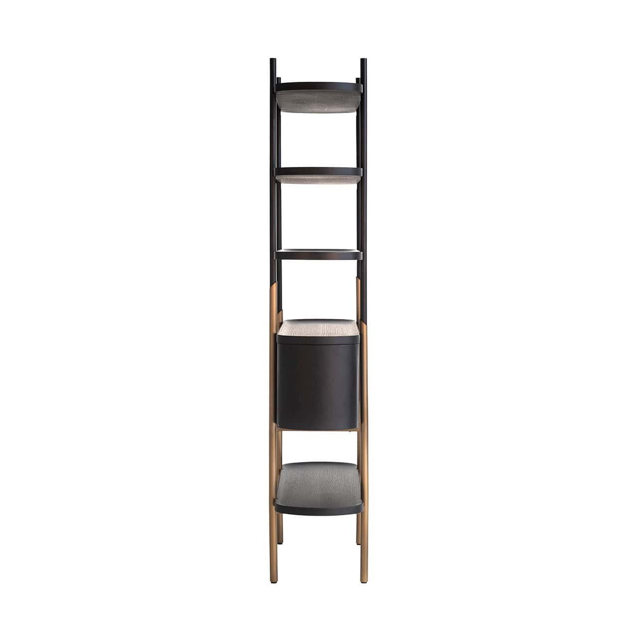 Storage cabinet Jameson 2-doors 4-shelves (Charcoal)