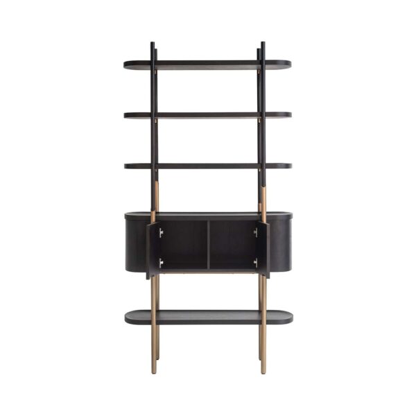Storage cabinet Jameson 2-doors 4-shelves (Charcoal)