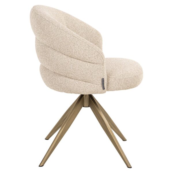 Swivel chair Zendaya biscotti fire retardant (Biscotti)