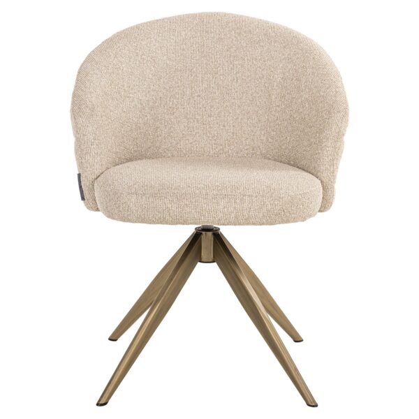 Swivel chair Zendaya biscotti fire retardant (Biscotti)