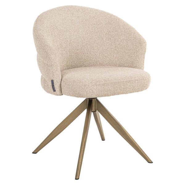 Swivel chair Zendaya biscotti fire retardant (Biscotti)