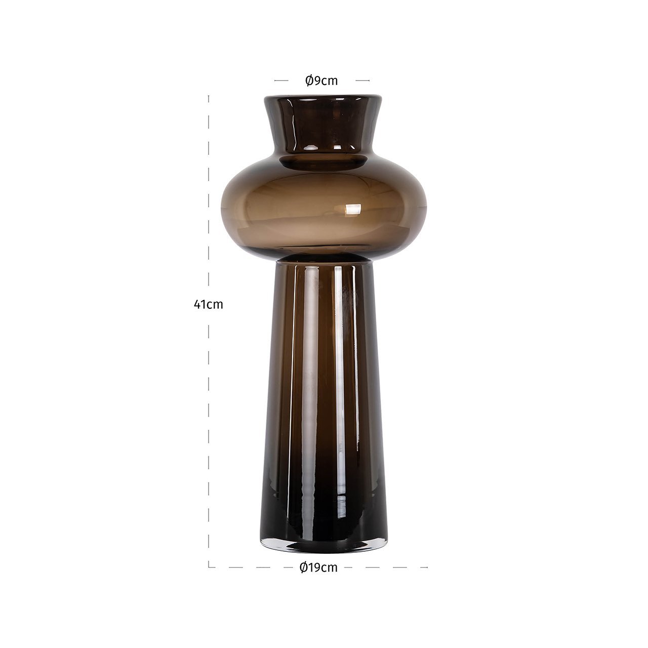 Vase Jamey big (Brown)