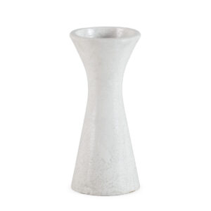 Jarrón 18x18x43 Terracota -- Blanco Envejecido