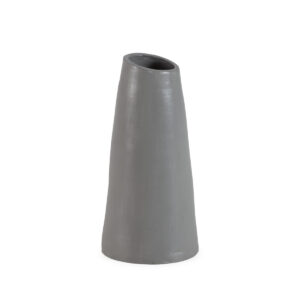 Jarrón 26x26x52 Terracota -- Gris