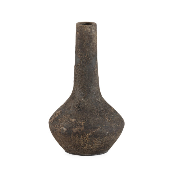 Jarrón 28x28x46 Terracota -- Negro Envejecido