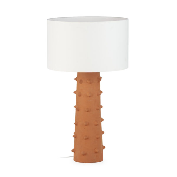 Lámpara de Sobremesa sin pantalla 24x24x60 Arcilla -- Terracota