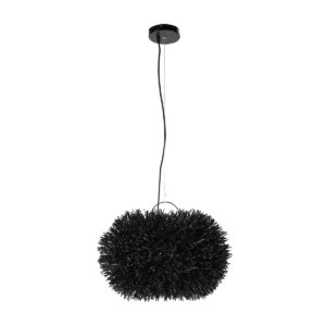 Lámpara de Techo 50x50x33/200 Ratán -- Negro