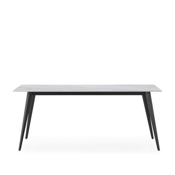Mesa Comedor 180x90x76 Cerámica/Metal -- Negro