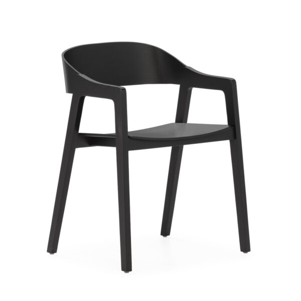 Silla 59x47x77 Madera de Haya -- Negro