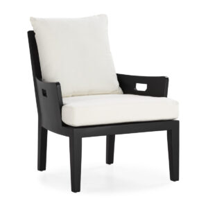 Sillón 69x77x80 Madera de Teca -- Negro