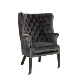 Churchtown velvet armchair
