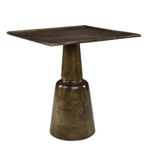 CHLOÉ Square metal side table