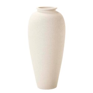 Florero Ceramica Blanca 26x26x60 Cm