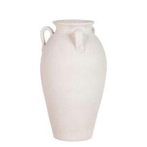 Florero Ceramica Blanca 25x25x40 Cm