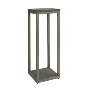 TORRE teak pedestal 100 cm - Charcoal teak