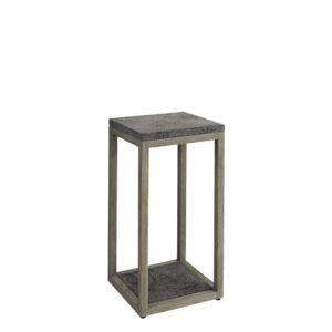 TORRE teak pedestal 70 cm - Charcoal teak