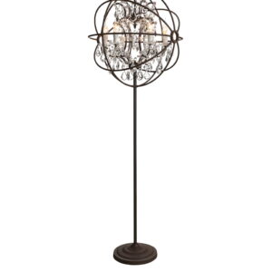 ROME CRYSTAL floor lamp - Natural iron/crystal